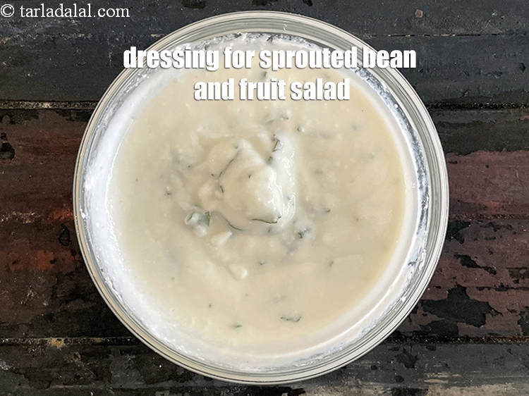 Step 17 – Dressing for&nbsp;&nbsp;sprouted bean and fruit salad.