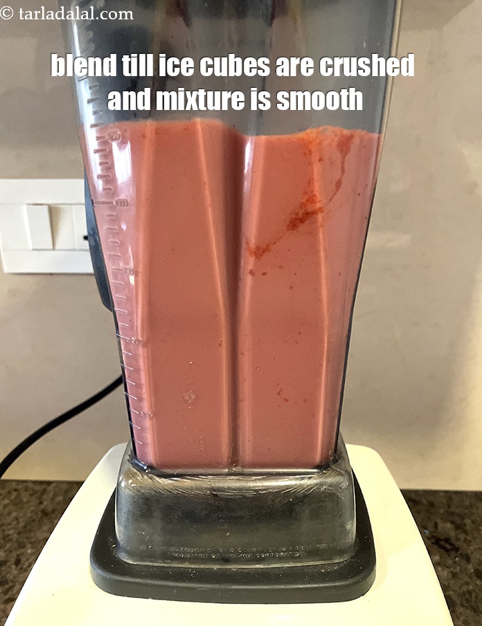 Step 11 – Blend till ice cubes are crushed and mixture is smooth.