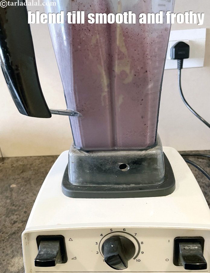 Step 13 – Blend till the mixture is smooth and frothy.