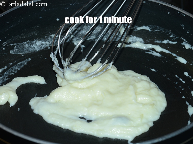 Step 8 – Cook on a medium flame for 1 minute, while stirring continuously or till the mixture …