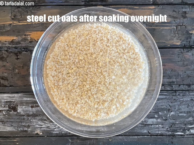 Step 8 – Steel cut oats after soaking.