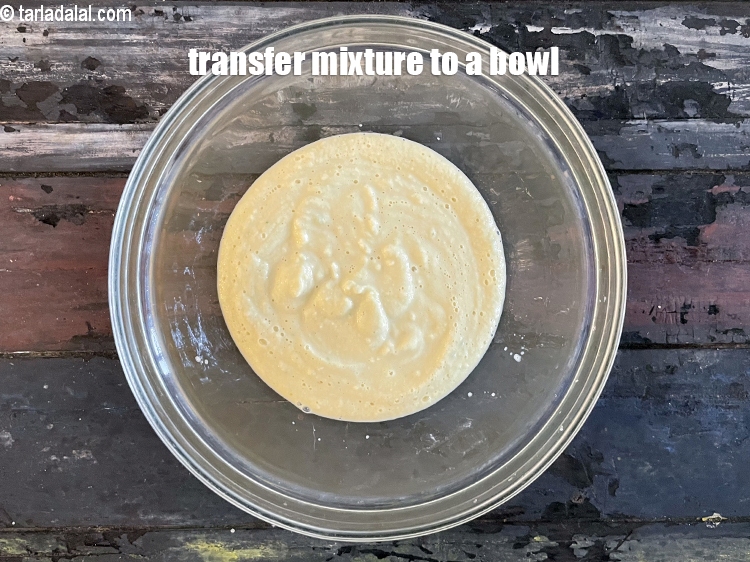 Step 16 – Transfer the mixture into a bowl.