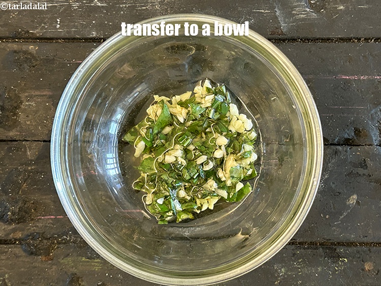 Step 15 – Transfer to a bowl.