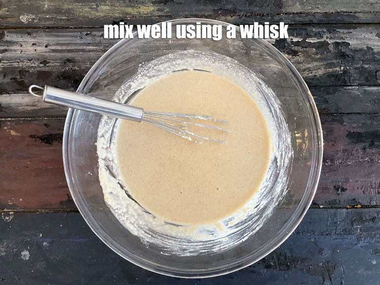 Step 12 – Mix well using a whisk.