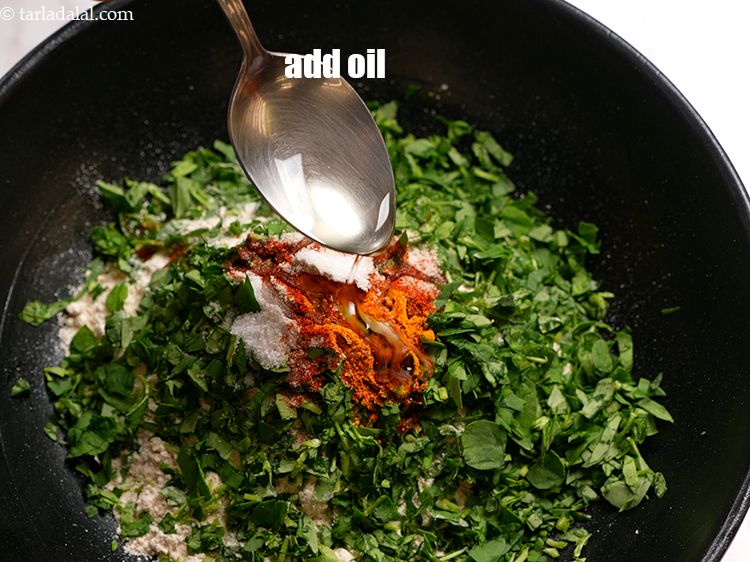 Step 9 – Add 2 tsp oil.