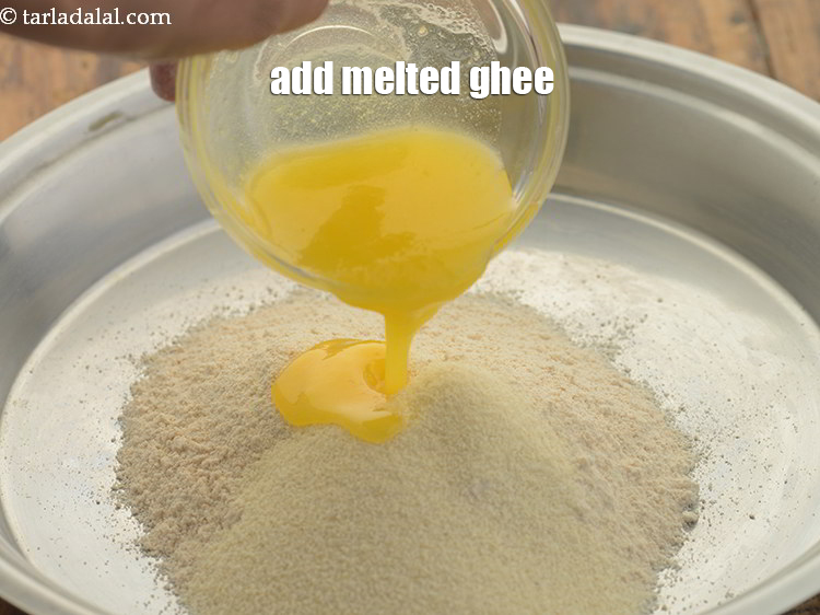 Step 12 – Add melted ghee.