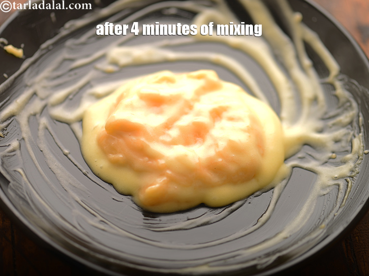 Step 20 – Continue mixing for one more minute. This is how it lookds like after 4 minutes. …
