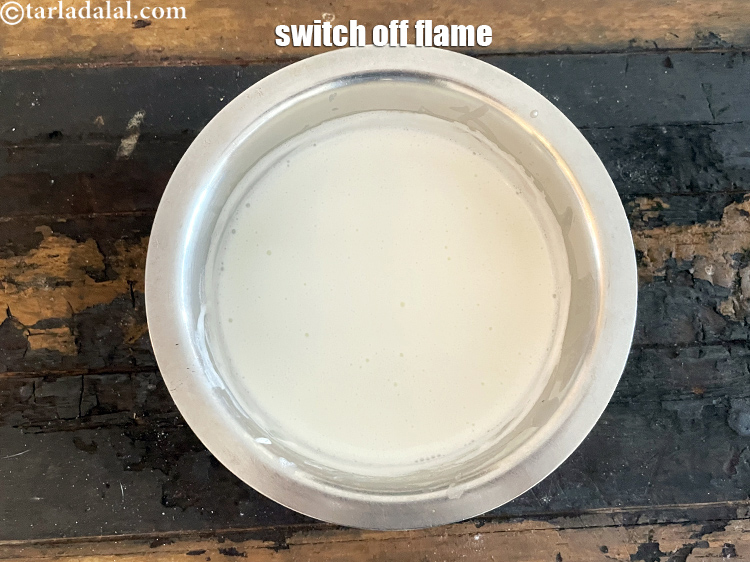 Step 18 – <meta charset="UTF-8" />When the milk begins to boil, switch off the flame and wait for …