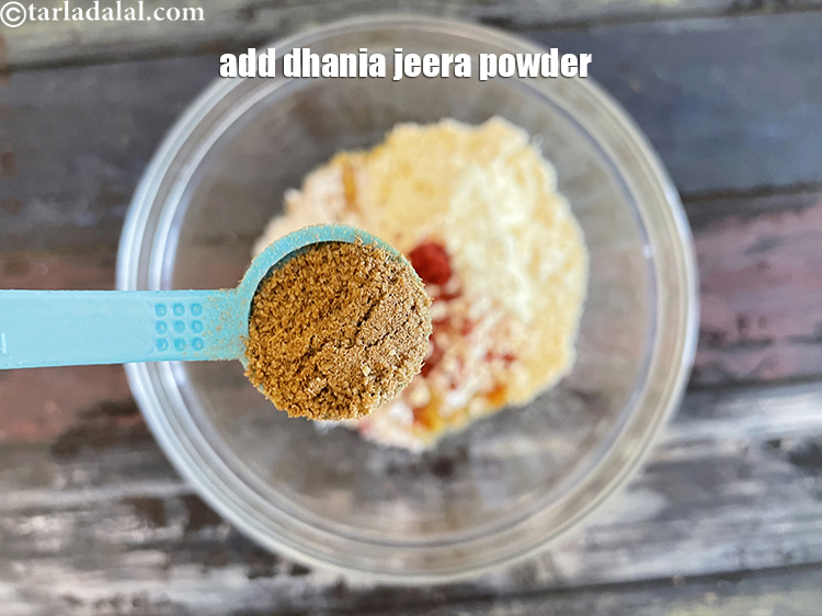 Step 13 – Add&nbsp;<meta charset="UTF-8" />1/2 tsp&nbsp;<a href="glossary-coriander-cumin-seeds-powder-dhania-jeera-powder-375i">coriander-cumin seeds (dhania-jeera) powder</a>.