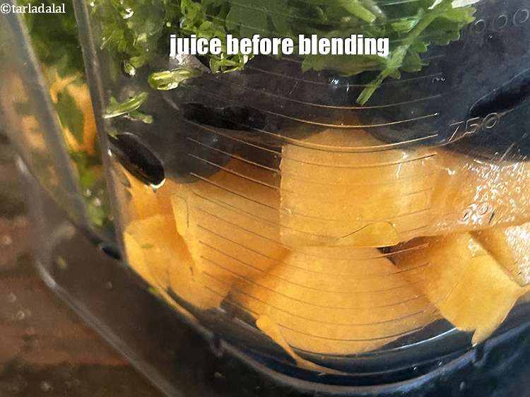 Step 11 – Juice before blending.