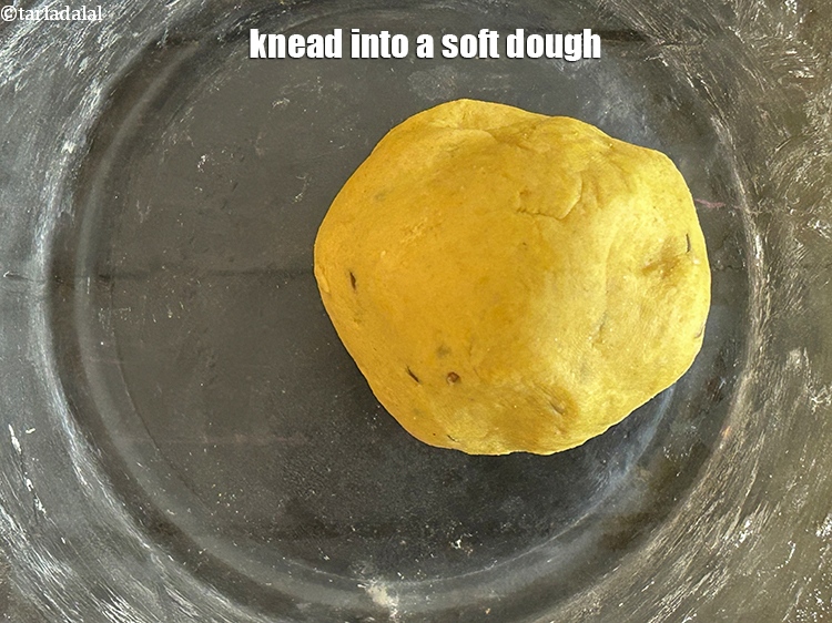 Step 9 – Knead into a soft dough.