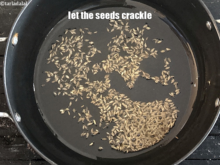 Step 9 – Let the seeds crackle.