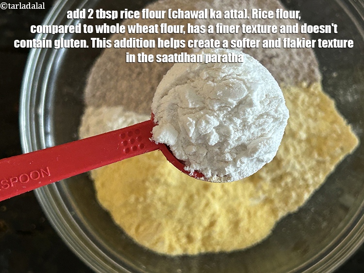 Step 9 – Add&nbsp;<meta charset="UTF-8" />2 tbsp&nbsp;<a href="glossary-rice-flour-chawal-ka-atta-534i">rice flour (chawal ka atta)</a>.&nbsp;Rice flour, compared to whole wheat flour, …