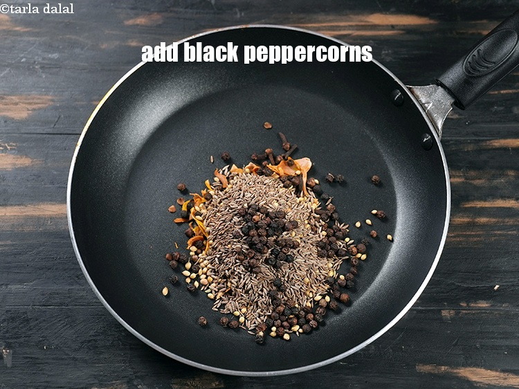Step 9 – Add 2 tsp black peppercorns.