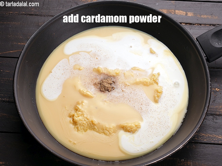 Step 9 – Add a pinch of cardamom powder.