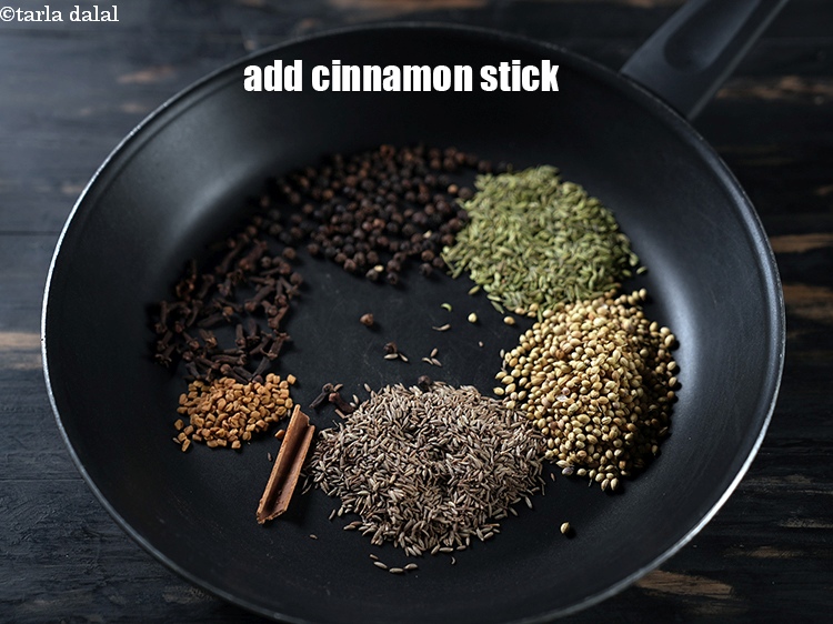 Step 9 – Add 1 small cinnamon stick.