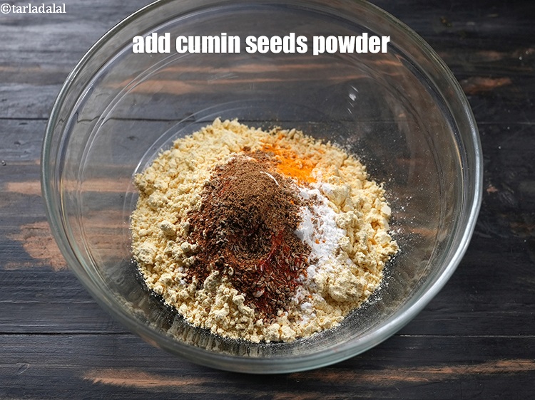 Step 9 – Add &frac14; tsp <a href="https://www.tarladalal.com/glossary-cumin-seeds-powder-jeera-powder-zeera-powder-382i">cumin seeds (jeera) powder</a>.