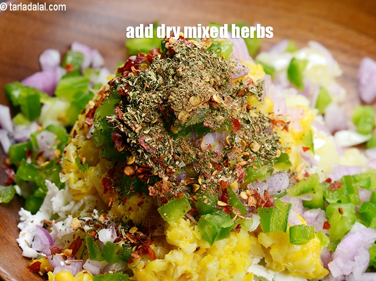 Step 9 – Add &frac12; tsp dry mixed herbs.&nbsp;