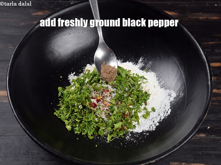 Step 9 – Add freshly ground black pepper to taste.