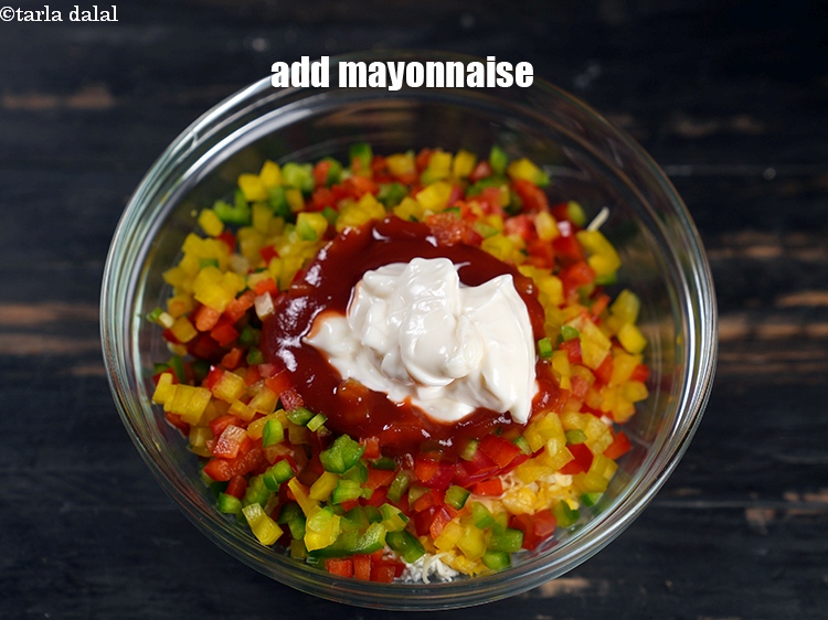 Step 9 – Add 2 tbsp mayonnaise.