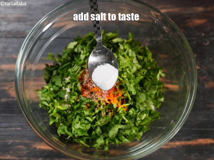 Step 9 – Add salt to taste.