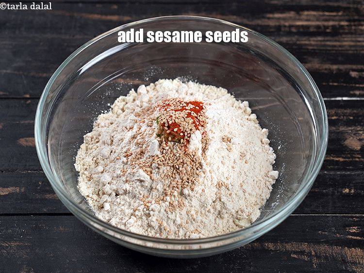 Step 9 – Add &frac12; tbsp sesame seeds.