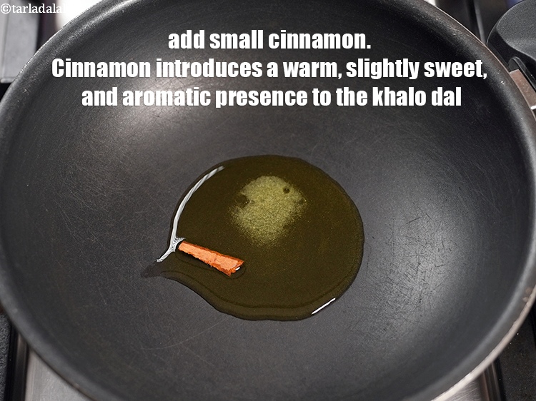 Step 9 – Add 1 small <a href="https://www.tarladalal.com/glossary-cinnamon-dalchini-346i">cinnamon (dalchini)</a>. Cinnamon introduces a warm, slightly sweet, and aromatic presence …