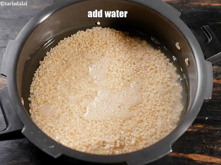 Step 9 – Add 1&frac12; cups of water.