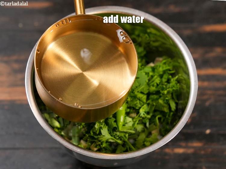 Step 9 – Add &frac12; cup water.