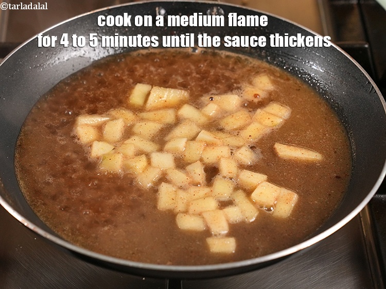 Step 9 – Cook on a medium flame for 4 to 5 minutes until the sauce thickens, while …
