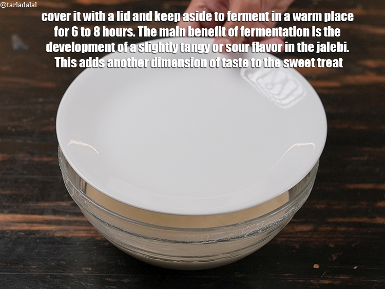 Step 9 – Cover it with a lid and keep aside to ferment in a warm place for …