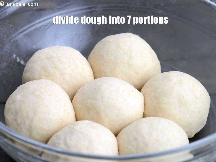 Step 10 – Divide the dough into 7 equal portions.<br /> &nbsp;