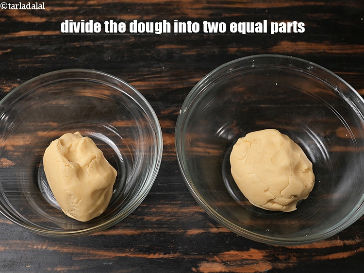 Step 9 – To make<strong> eggless marble butter cookies recipe | chocolate butter cookies | vanilla chocolate marble …