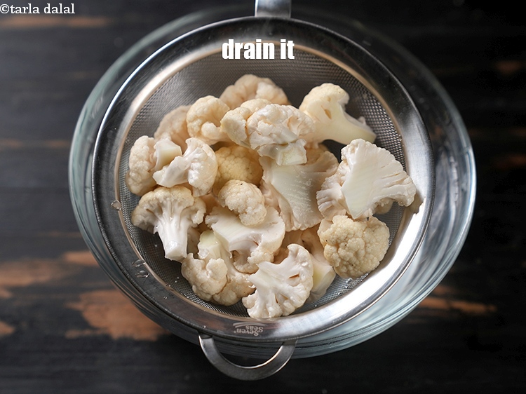 Step 8 – Drain it.