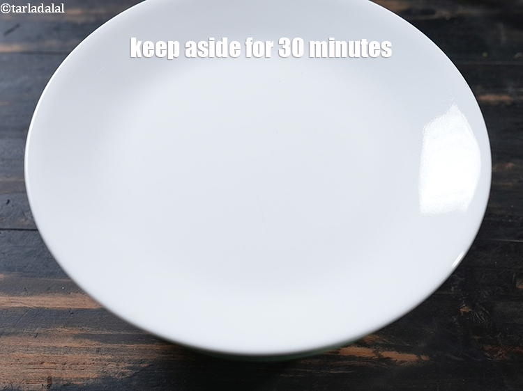 Step 9 – Cover with a lid and keep aside for 30 minutes.