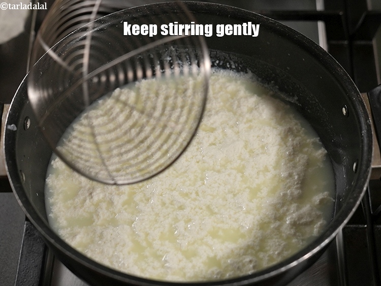 Step 9 – Keep stirring gently.