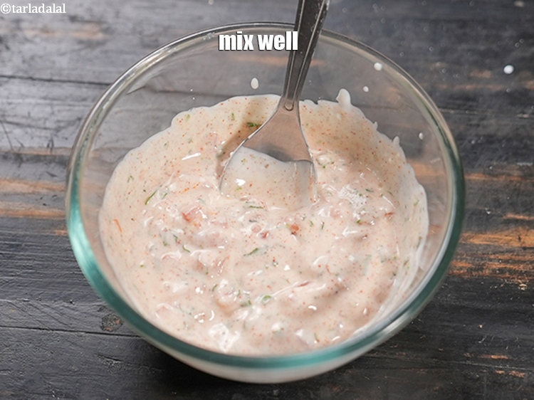 Step 9 – Mix well and keep aside.