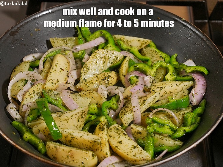 Step 9 – Mix well and cook on a medium flame for 4 to 5 minutes, while stirring …