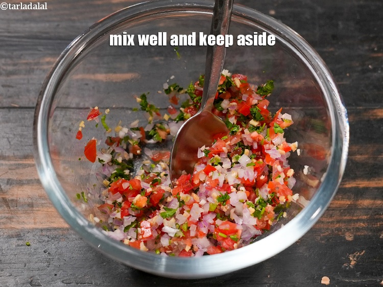 Step 9 – Mix well and keep aside.