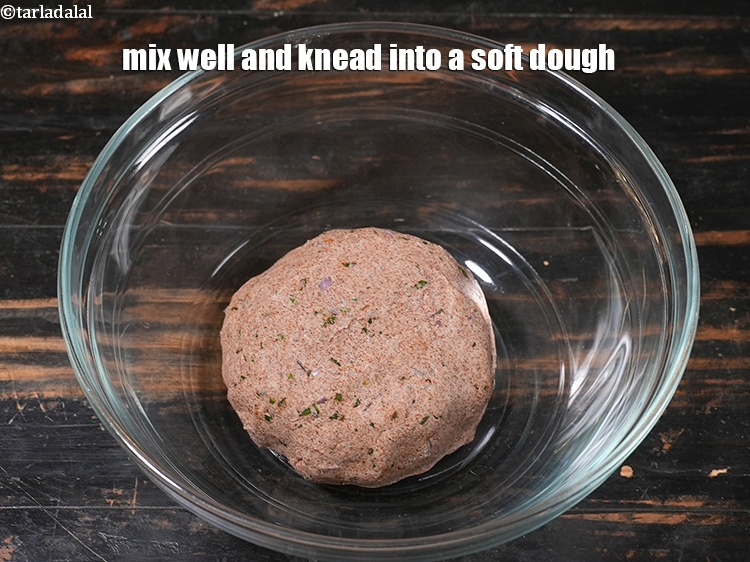 Step 11 – Mix well and knead into a soft dough.