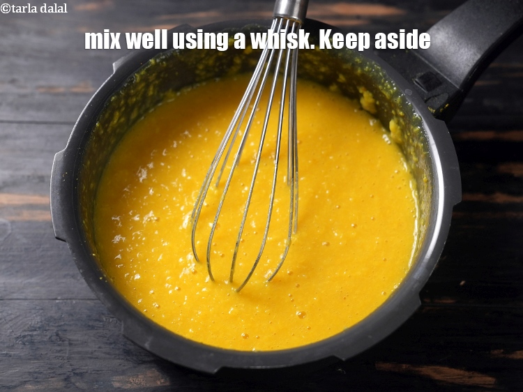 Step 14 – Mix well using a whisk. Keep aside.