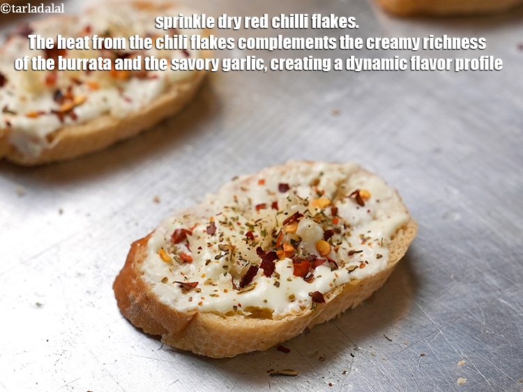 Step 9 – Sprinkle 1/8 tsp of <a href="https://www.tarladalal.com/glossary-dry-red-chilli-flakes-paprika-338i">dry red chilli flakes (paprika)</a>. The heat from the chili …