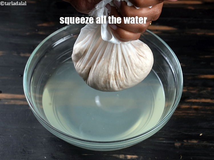 Step 9 – Squeeze all the water.