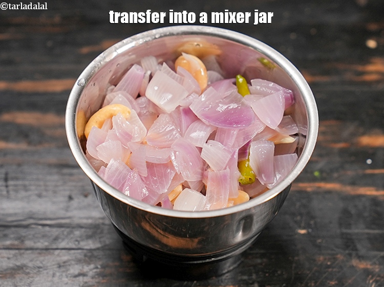 Step 9 – Transfer into a mixer jar.