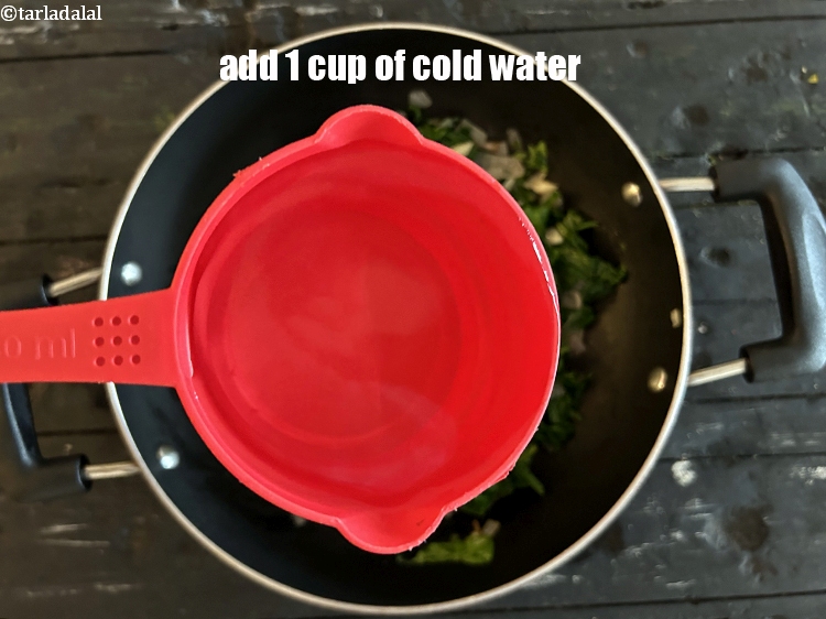 Step 14 – Add 1 cup of cold water.