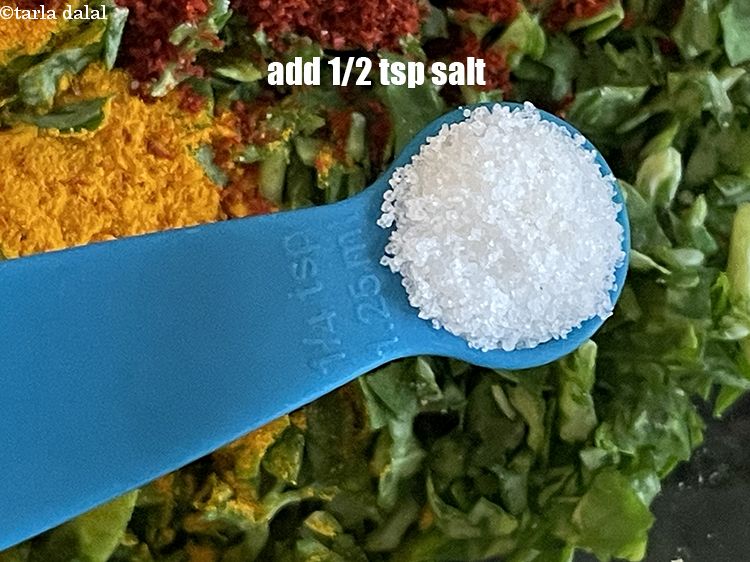 Step 9 – Add salt to taste. We added 1/2&nbsp;tsp salt.
