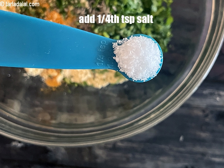 Step 9 – Add salt to taste. We added 1/4th&nbsp;tsp salt.&nbsp;