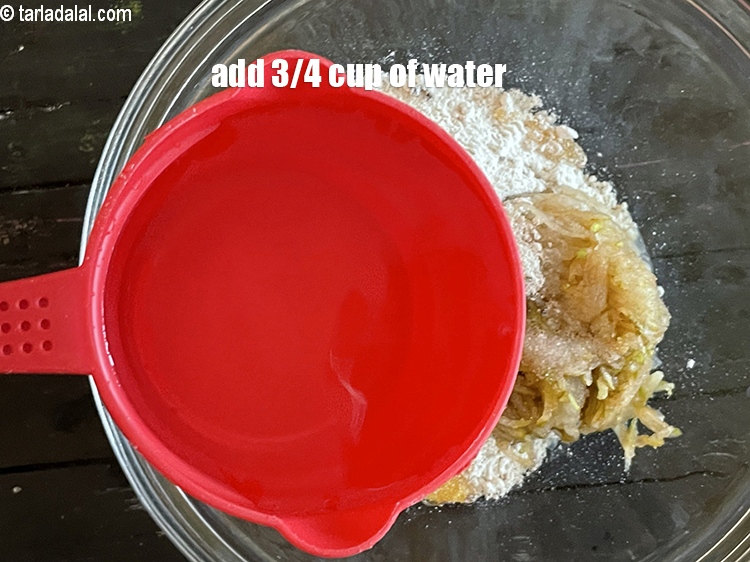 Step 12 – Add&nbsp;<meta charset="UTF-8" />&frac34; cup of water.