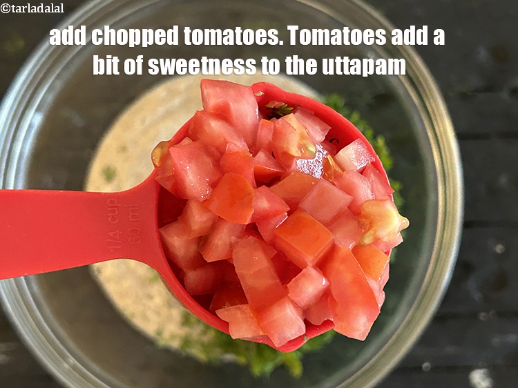 Step 10 – <meta charset="UTF-8" /> Add&nbsp;<strong>1/4 cup</strong>&nbsp;<a href="glossary-chopped-tomatoes-779i">chopped tomatoes</a>.&nbsp;Tomatoes add a bit of sweetness and acidity to …