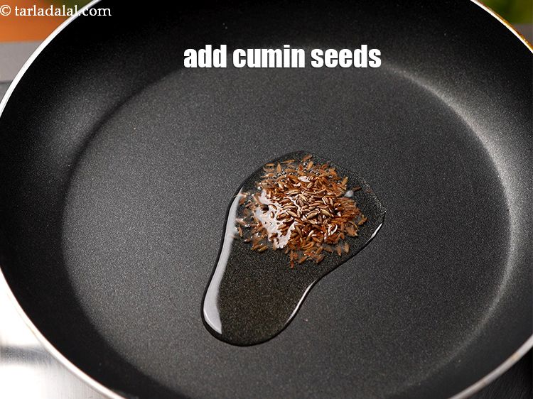 Step 9 – Add 1 tsp cumin seeds.